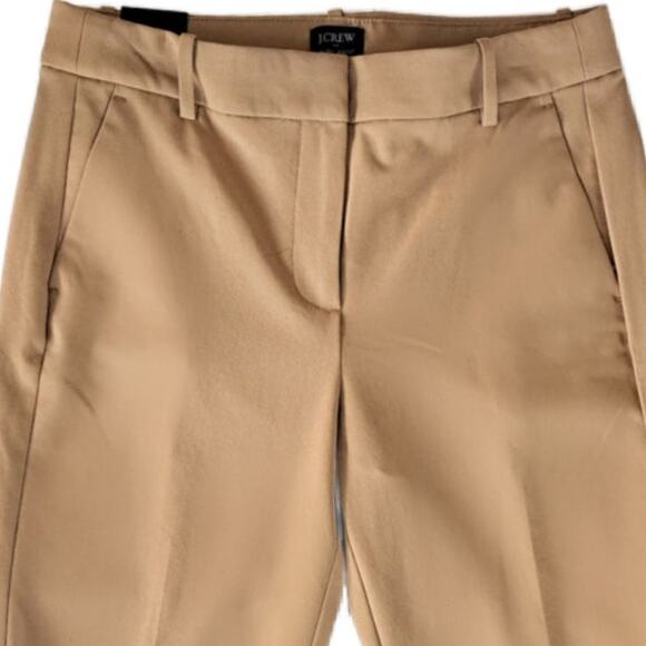 NEW J CREW Ruby Slim Cropped Pant Size 6 Tan Camel Stretch Twill Business Casual - Picture 7 of 9